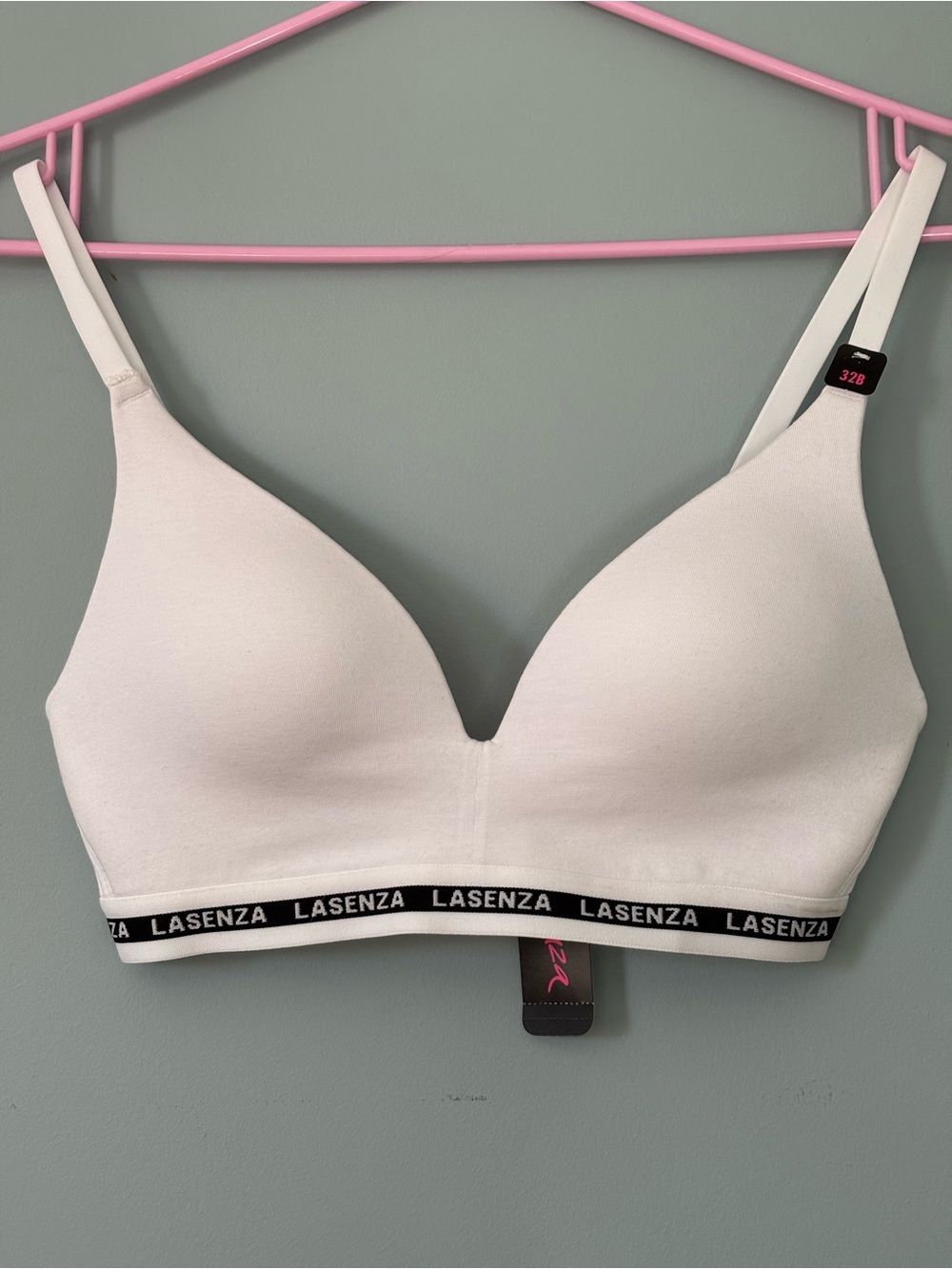 La SENZA Triangle Padded T-Shirt Bra in Powdered Sugar, size 32B